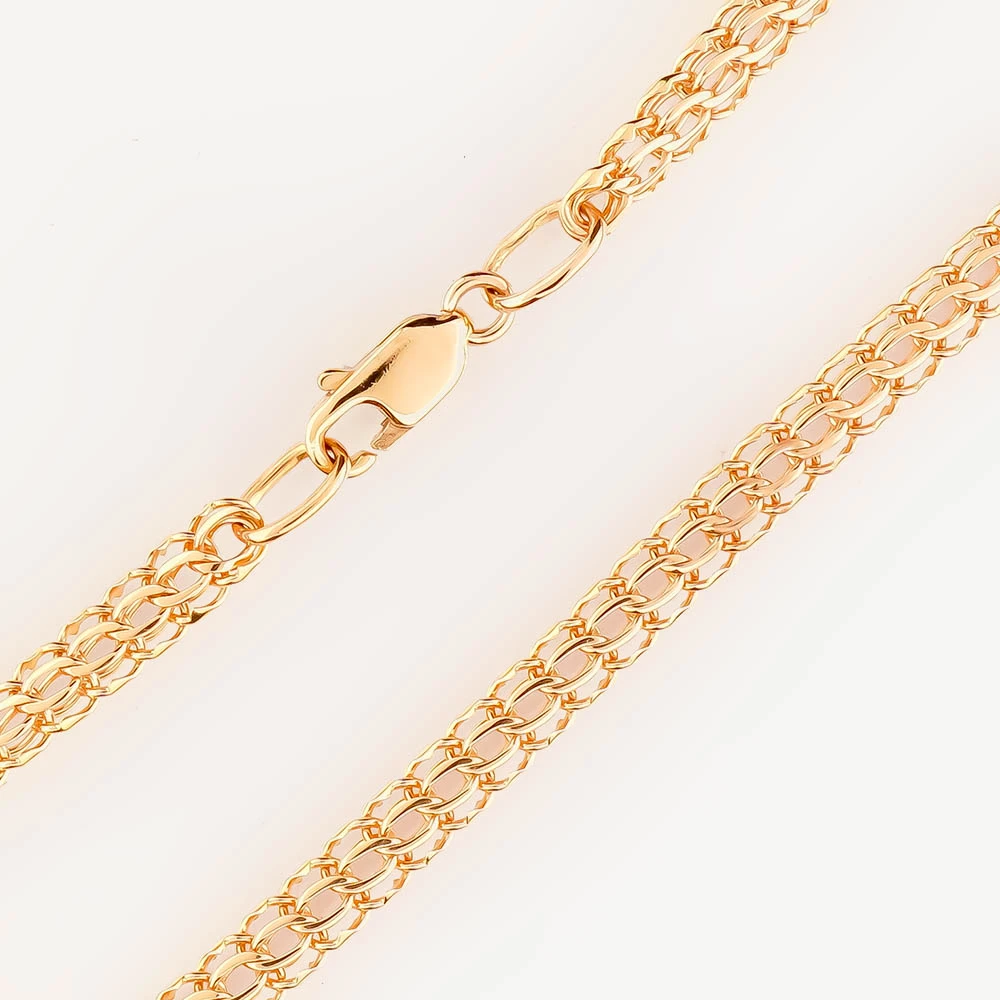 Браслет из красного золота 585 пробы