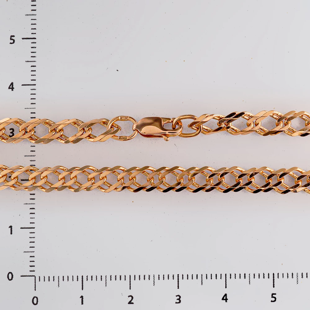 Браслет из красного золота 585 пробы