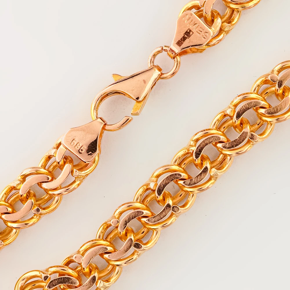 Браслет из красного золота 585 пробы