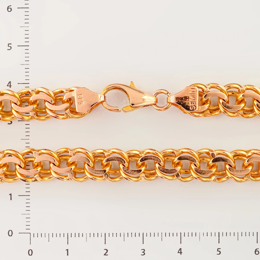 Браслет из красного золота 585 пробы