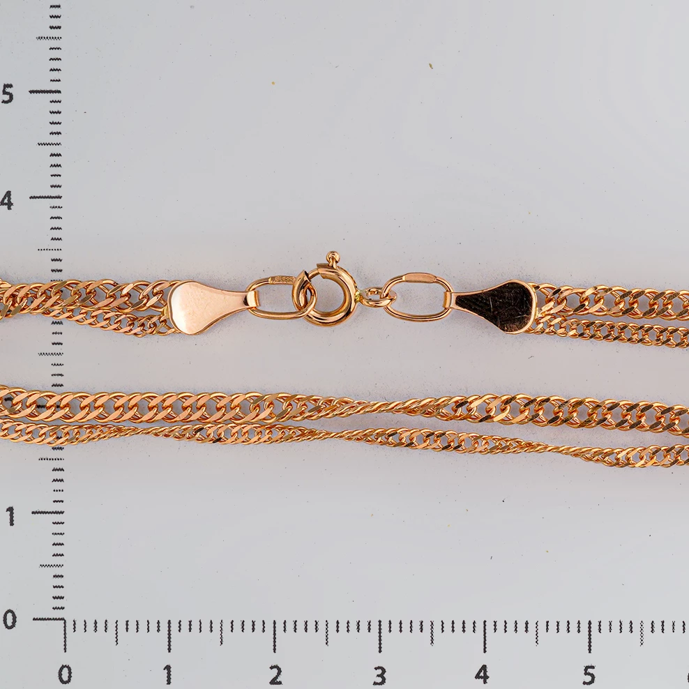 Браслет из красного золота 585 пробы