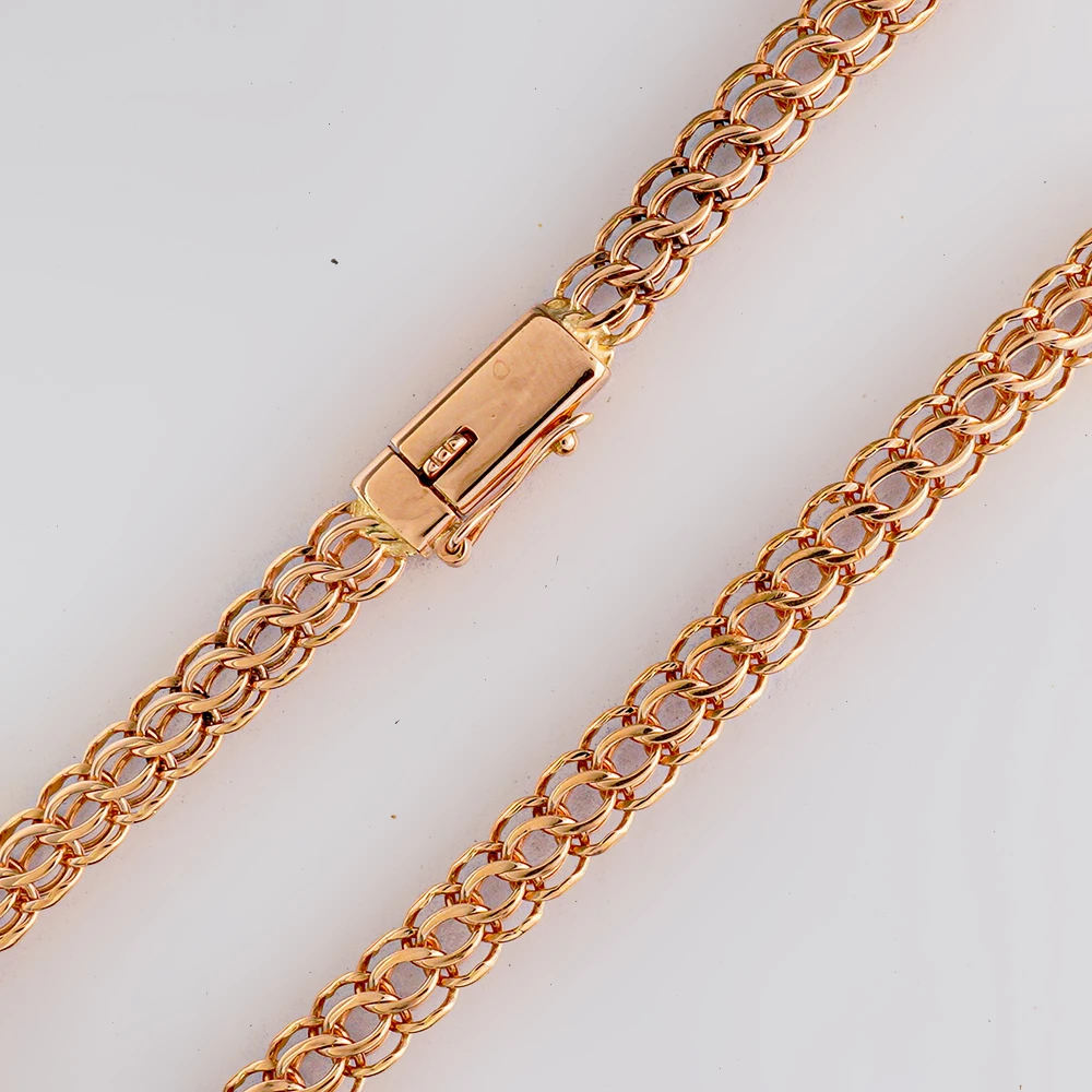 Браслет из красного золота 585 пробы