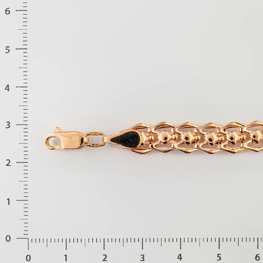 Браслет из красного золота 585 пробы