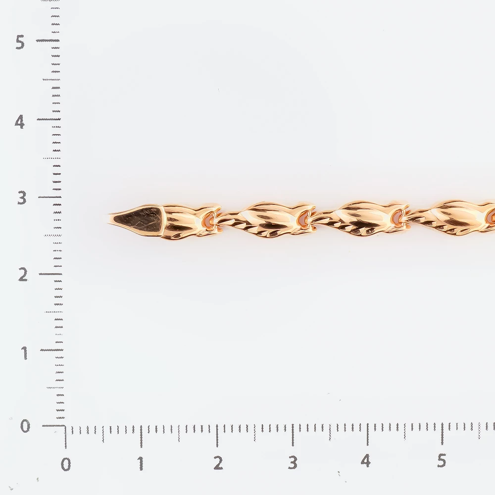 Браслет из красного золота 585 пробы