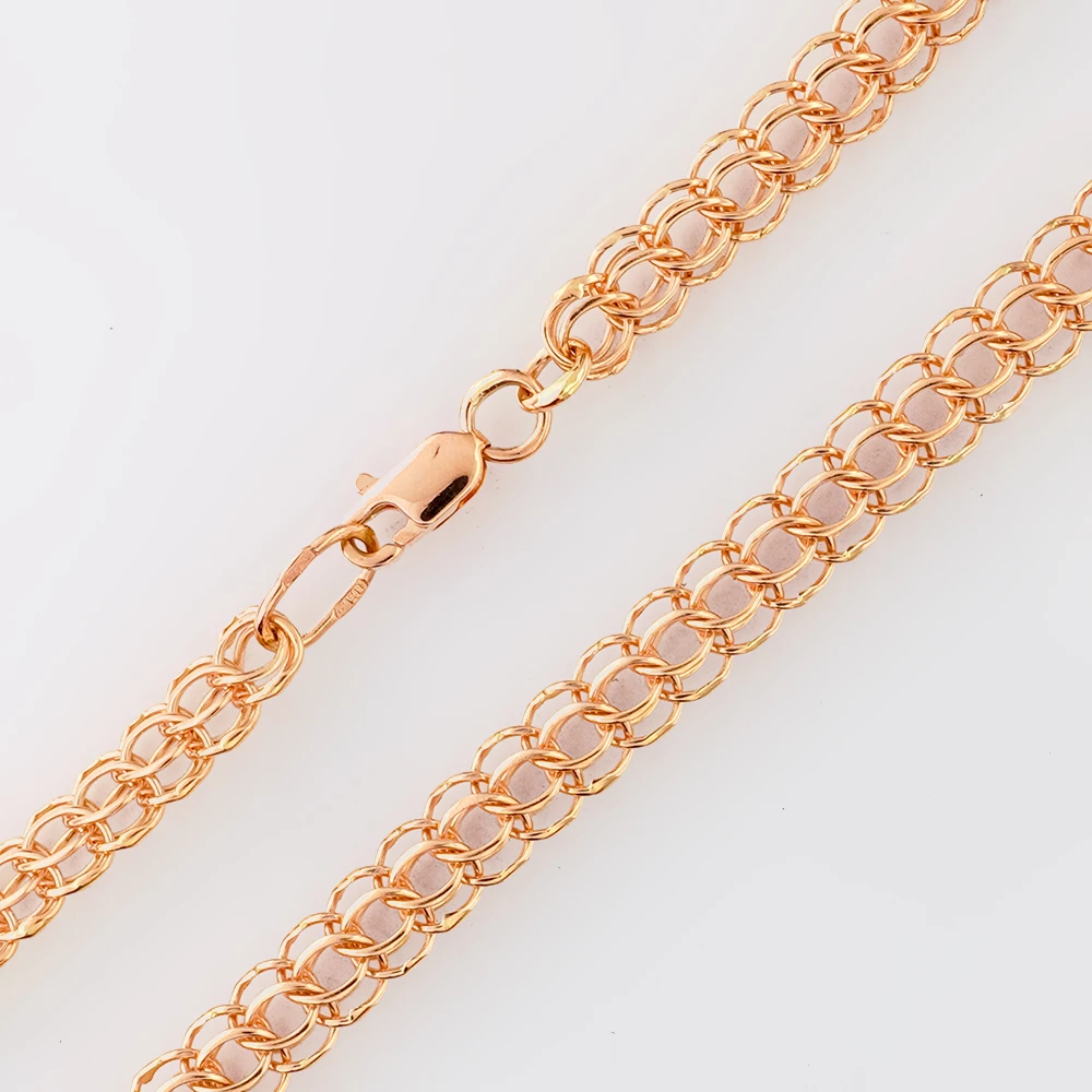 Браслет из красного золота 585 пробы