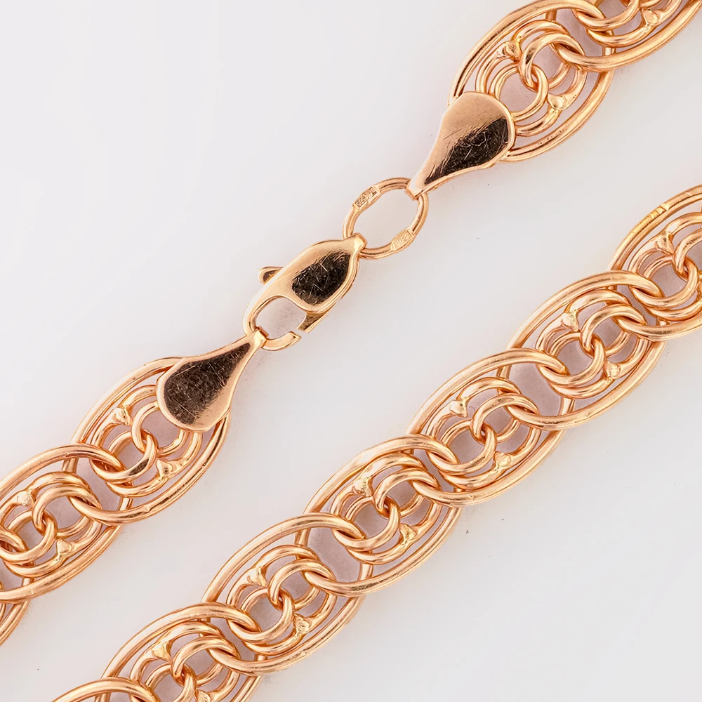 Браслет из красного золота 585 пробы