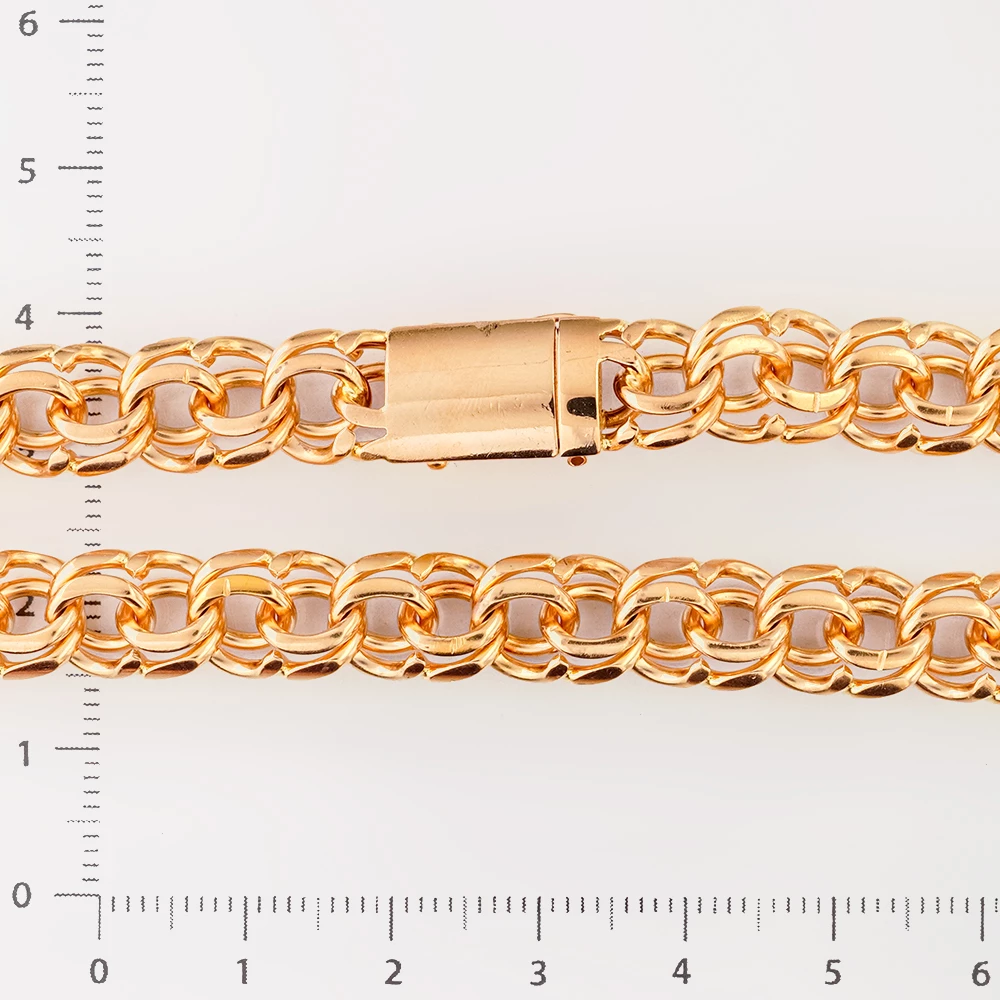 Браслет из красного золота 585 пробы