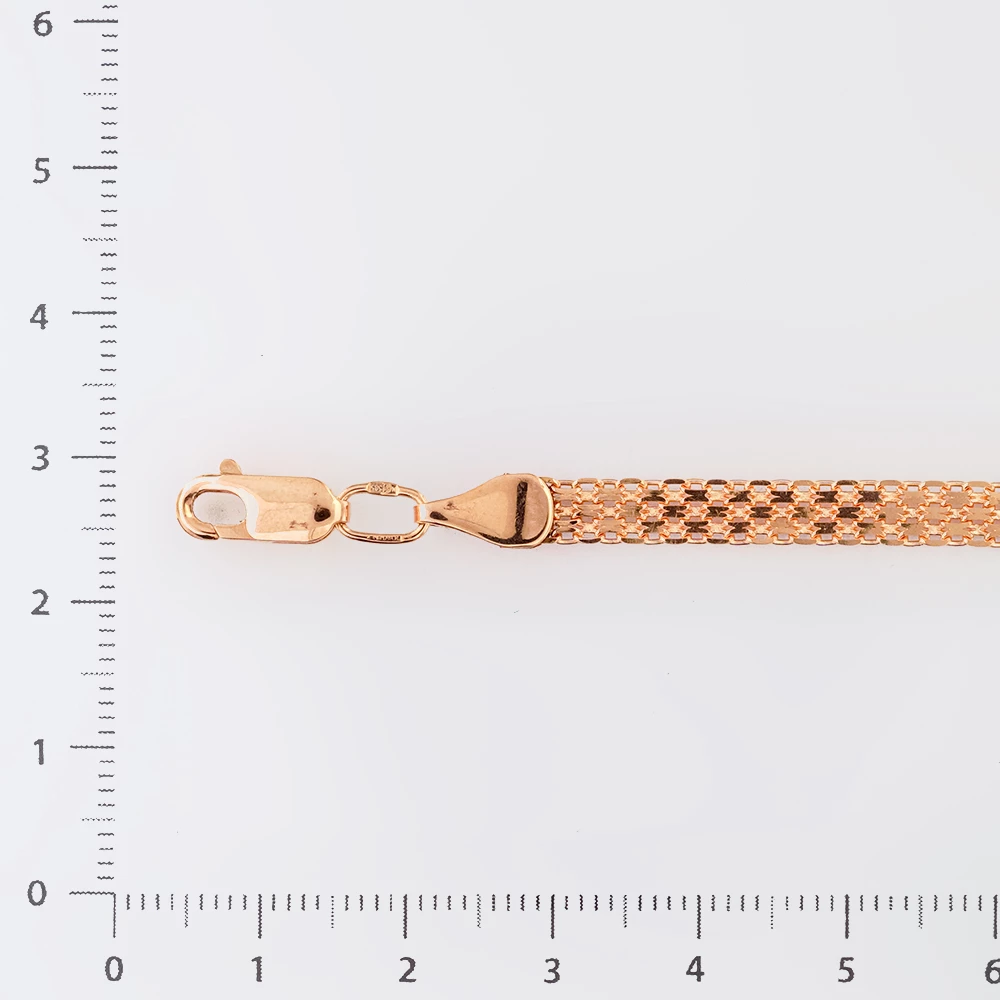 Браслет из красного золота 585 пробы