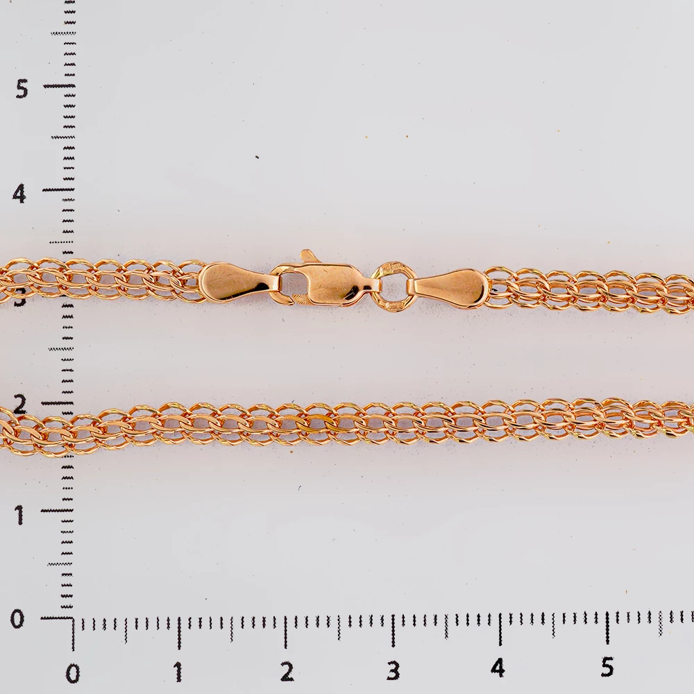 Браслет из красного золота 585 пробы