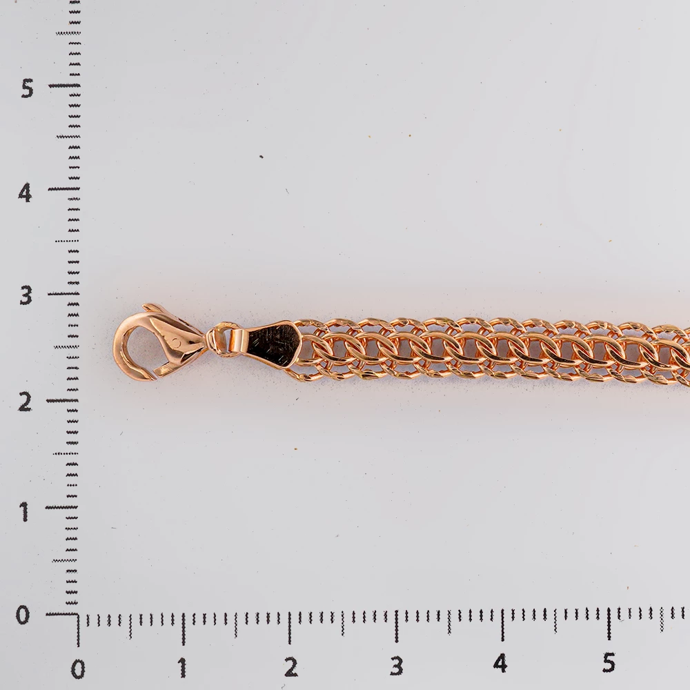 Браслет из красного золота 585 пробы