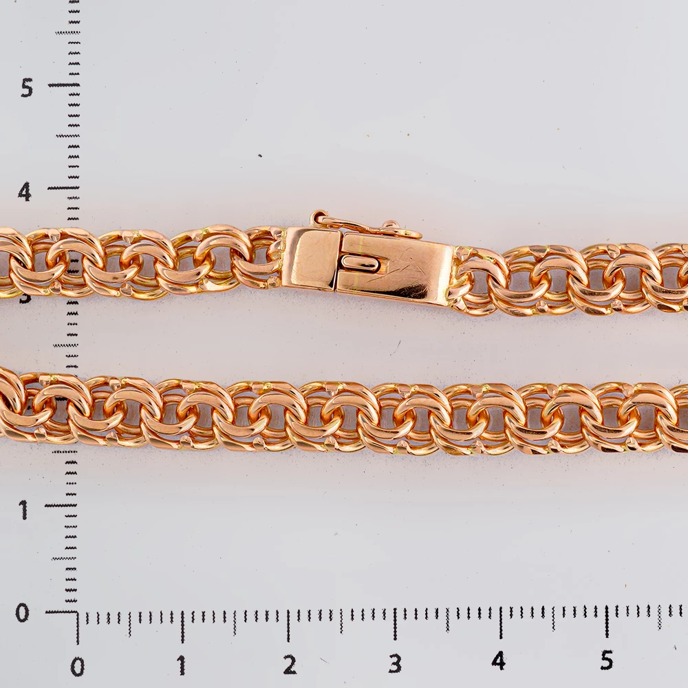 Браслет из красного золота 585 пробы