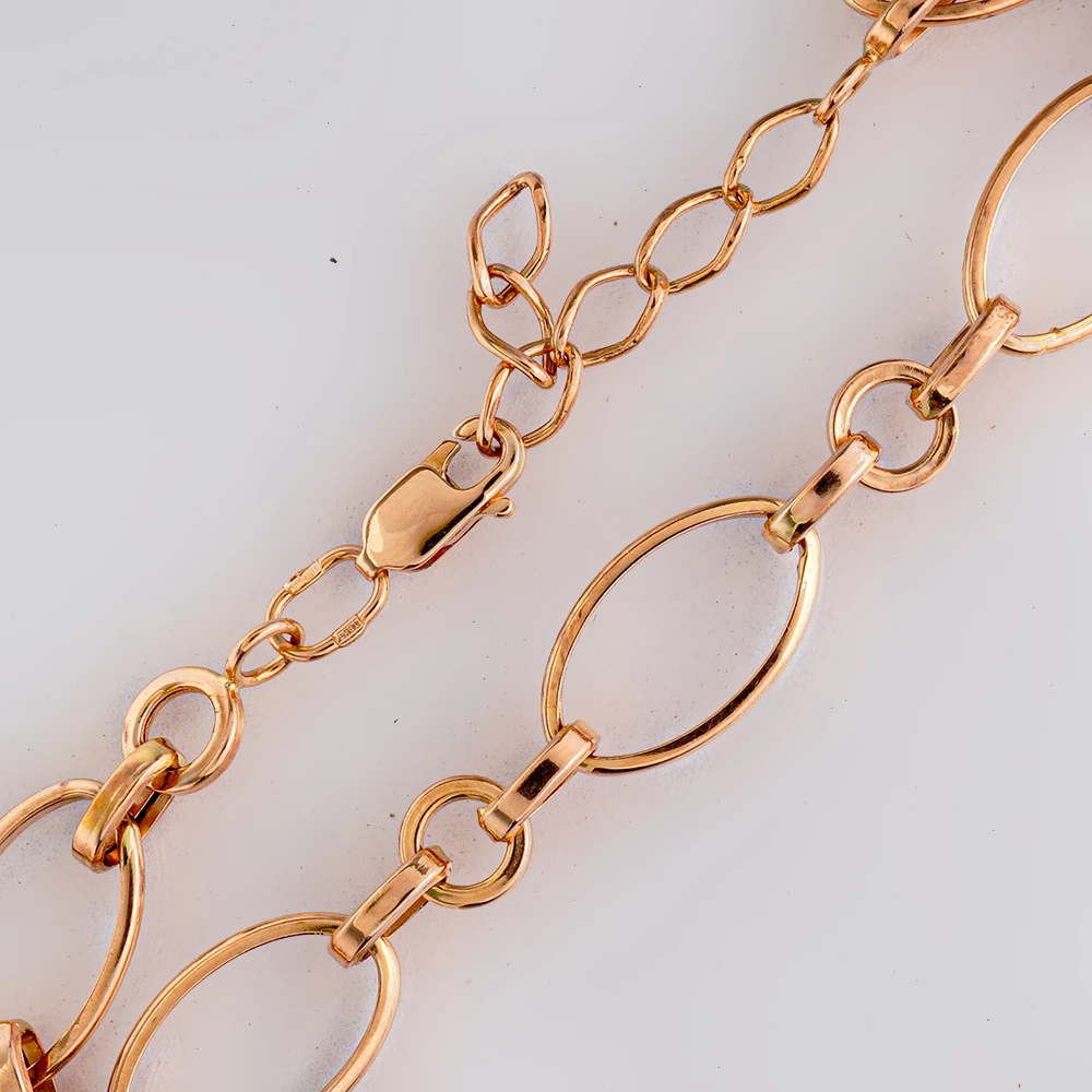 Браслет из красного золота 585 пробы