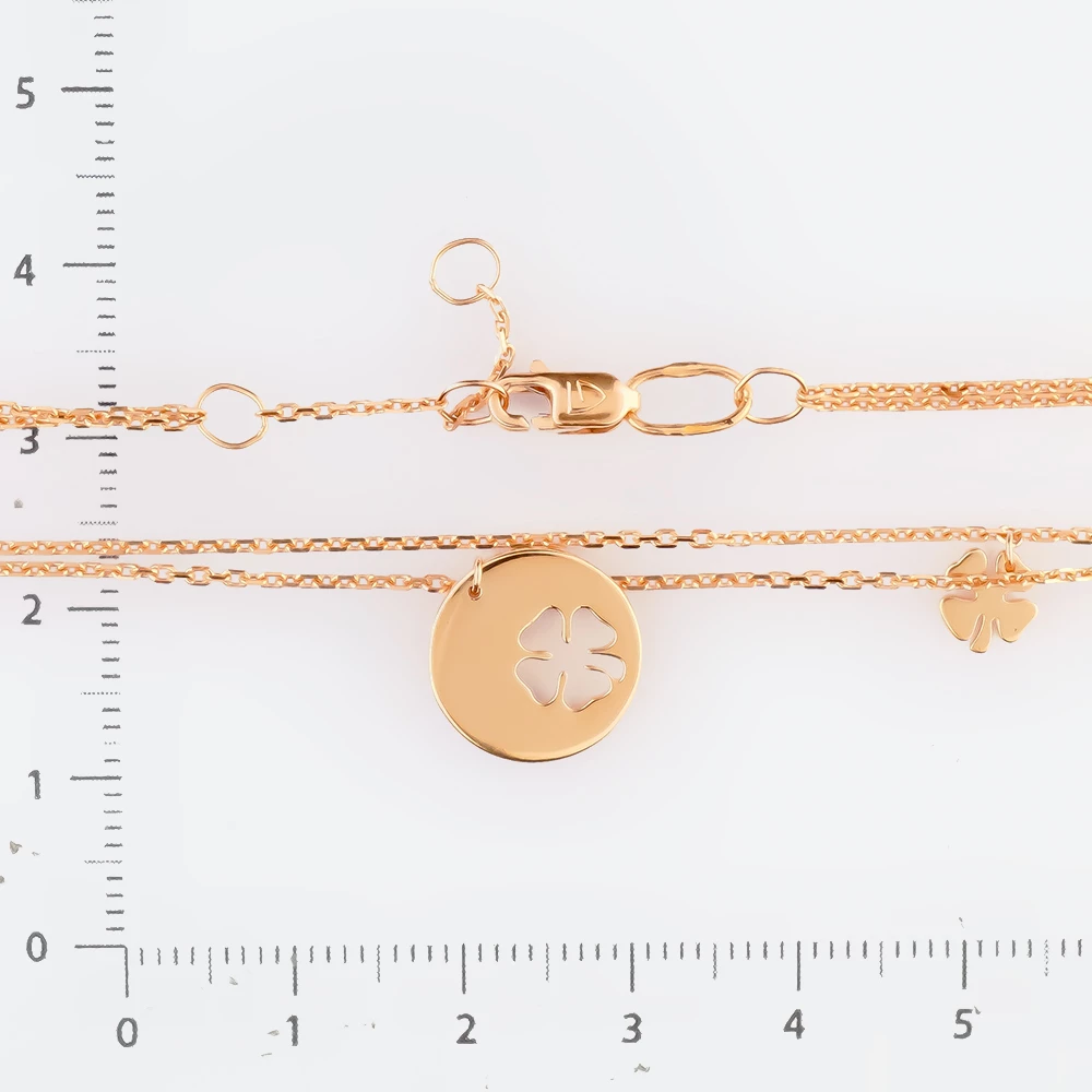 Браслет из красного золота 585 пробы