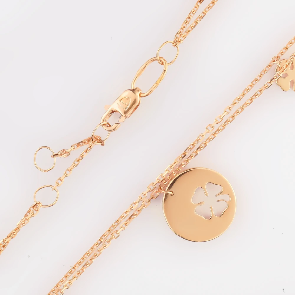 Браслет из красного золота 585 пробы