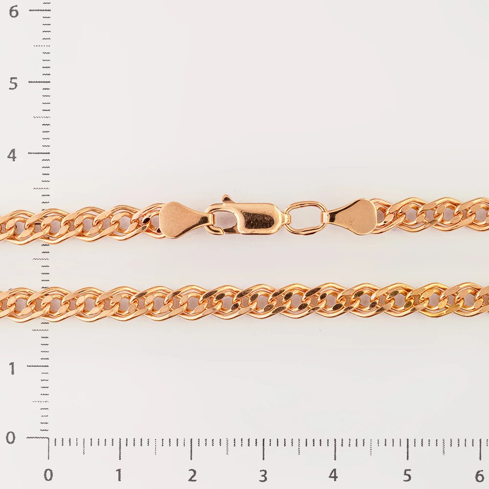 Браслет из красного золота 585 пробы