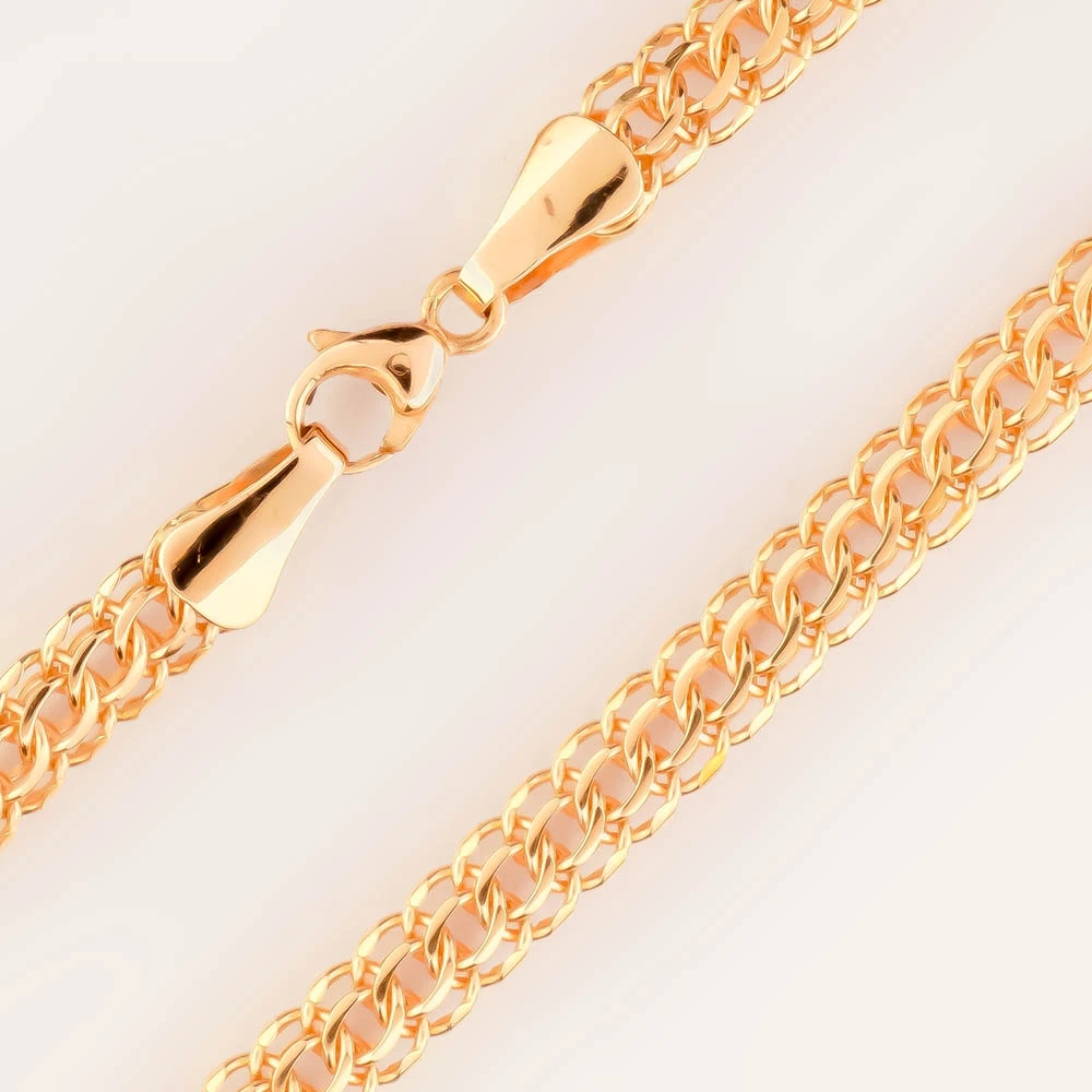 Браслет из красного золота 585 пробы