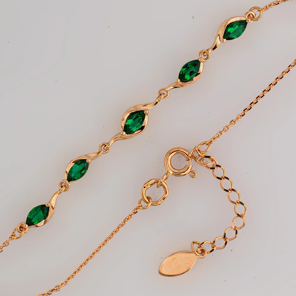 Браслет из красного золота 585 пробы