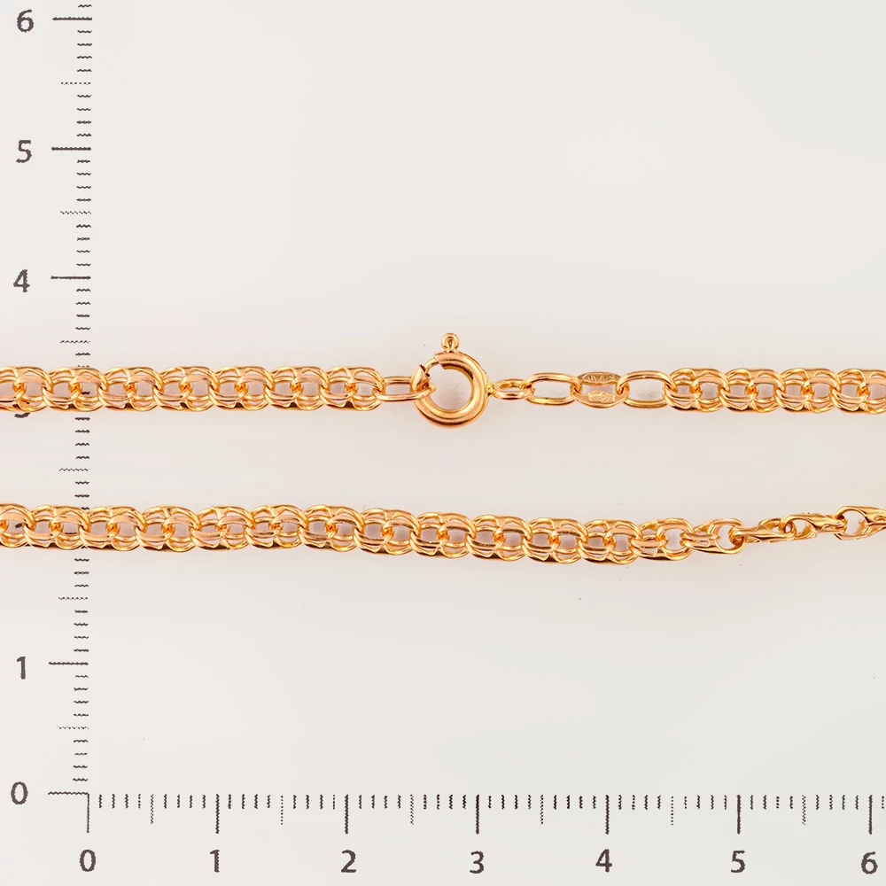 Браслет из красного золота 585 пробы