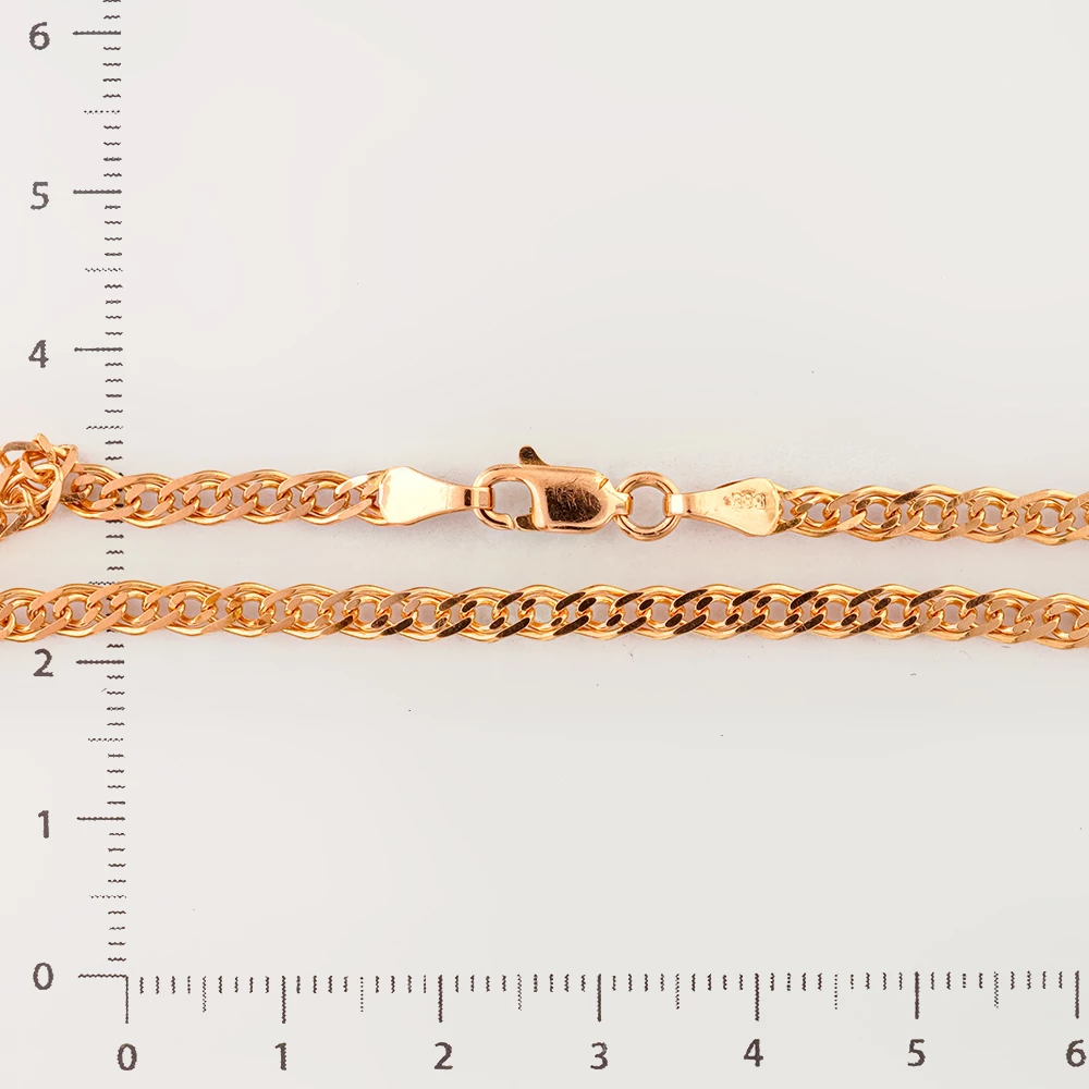 Браслет из красного золота 585 пробы