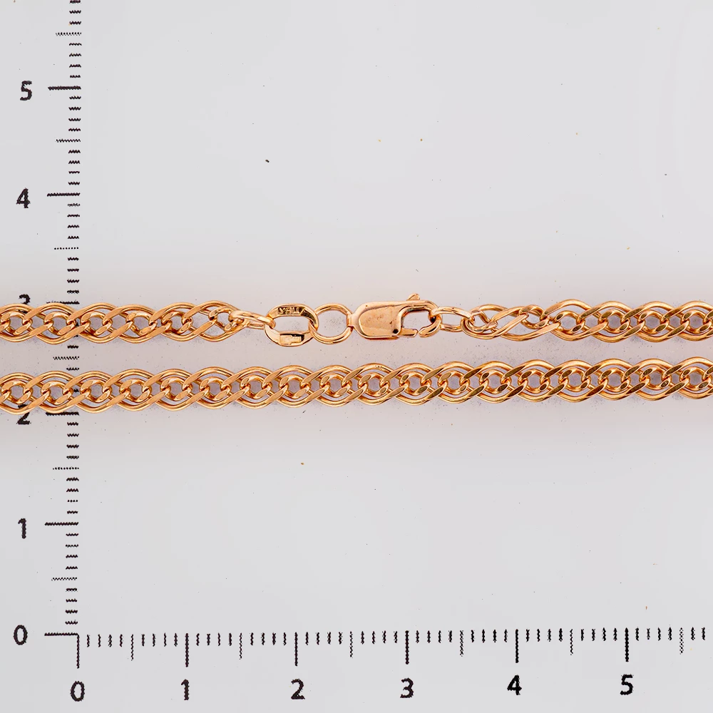 Браслет из красного золота 585 пробы