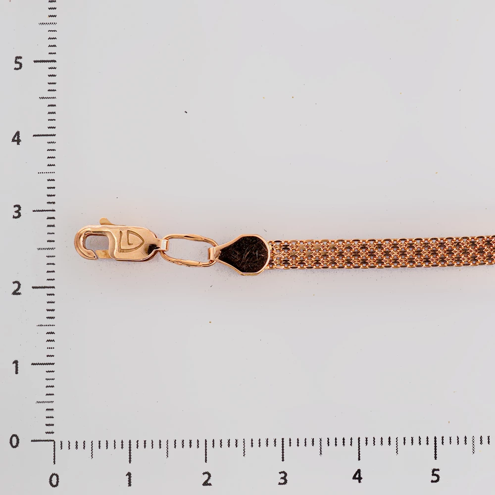 Браслет из красного золота 375 пробы