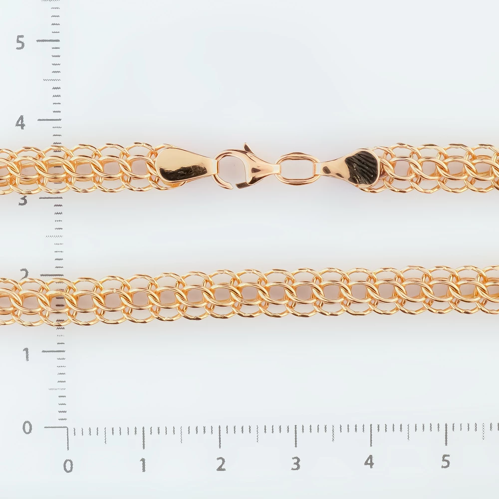 Браслет из красного золота 585 пробы