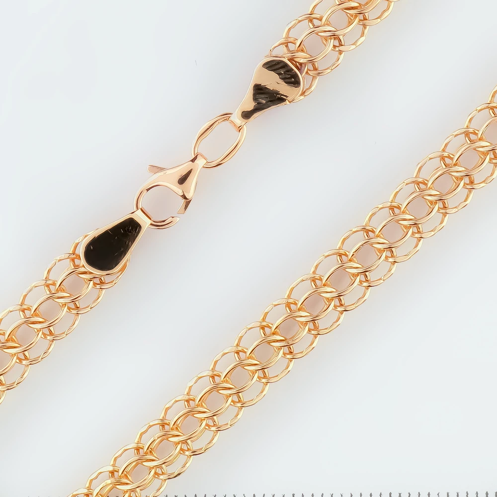 Браслет из красного золота 585 пробы