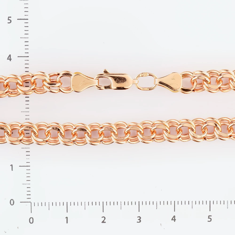 Браслет из красного золота 585 пробы