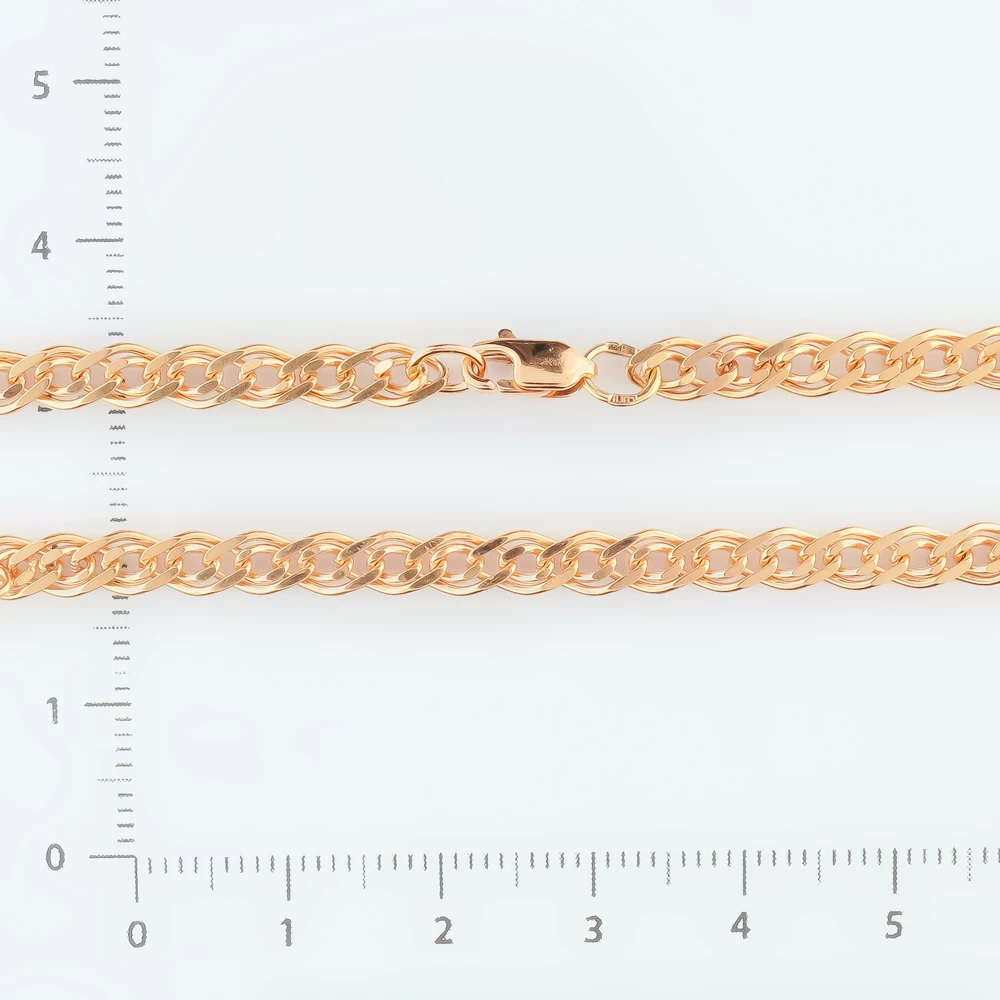 Браслет из красного золота 585 пробы