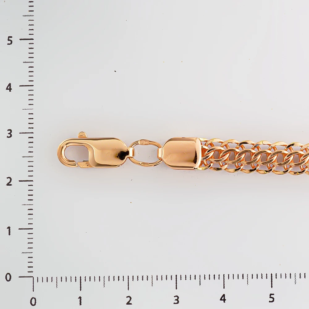 Браслет из красного золота 585 пробы