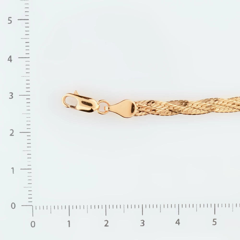 Браслет из красного золота 585 пробы