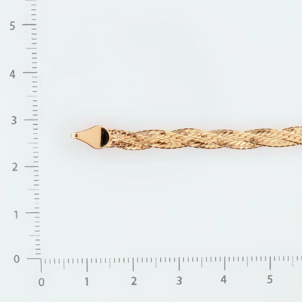 Браслет из красного золота 585 пробы