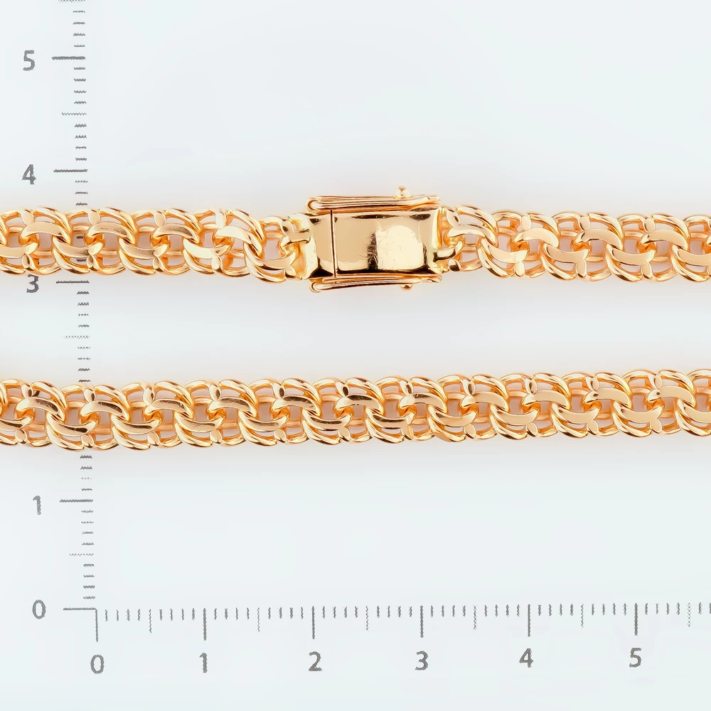 Браслет из красного золота 585 пробы