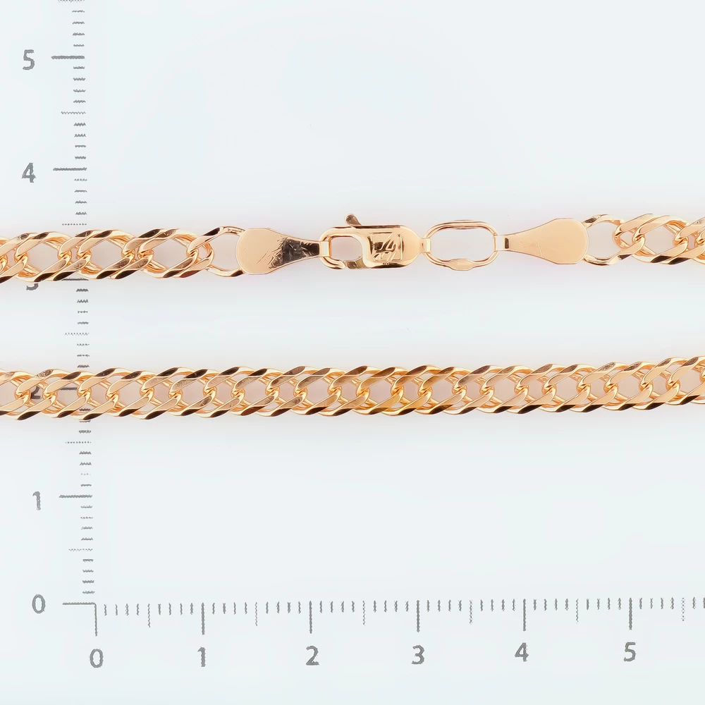 Браслет из красного золота 585 пробы