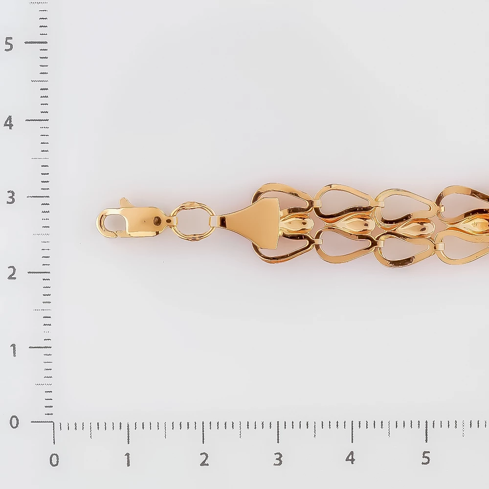 Браслет из красного золота 585 пробы