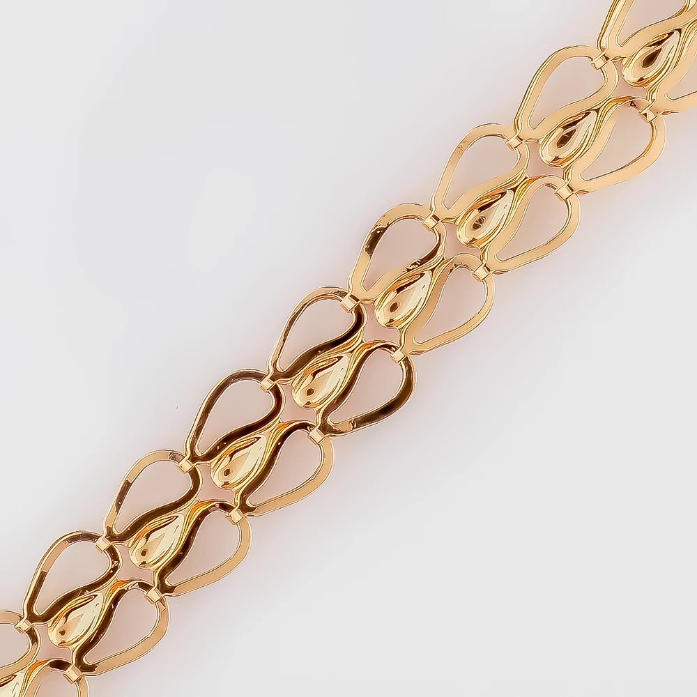 Браслет из красного золота 585 пробы