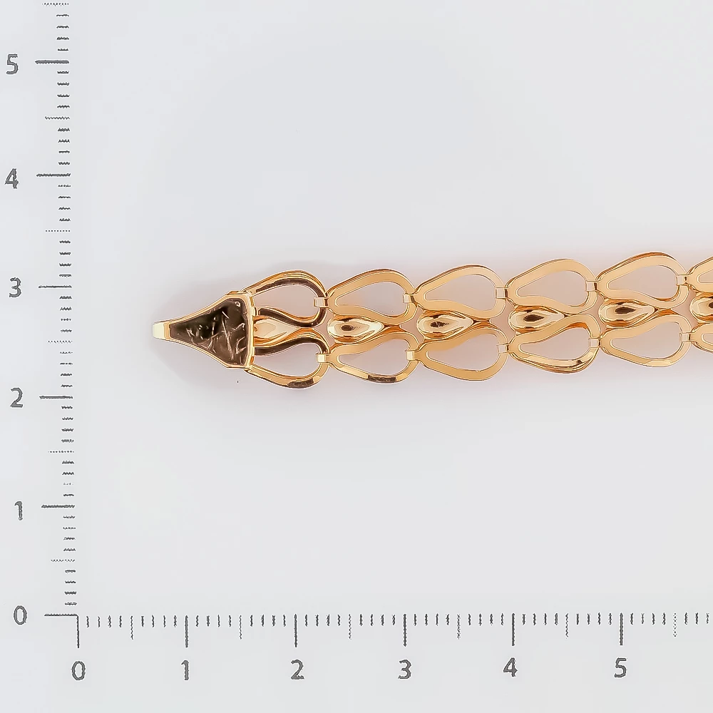 Браслет из красного золота 585 пробы