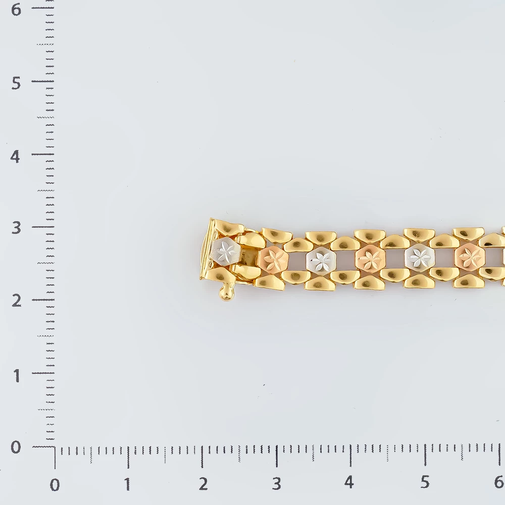 Браслет из желтого золота 585 пробы