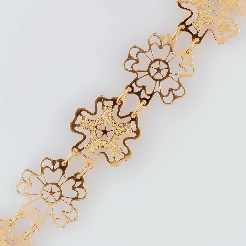 Браслет из красного золота 585 пробы