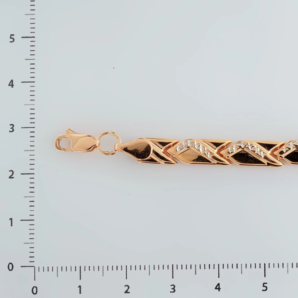 Браслет из красного золота 585 пробы