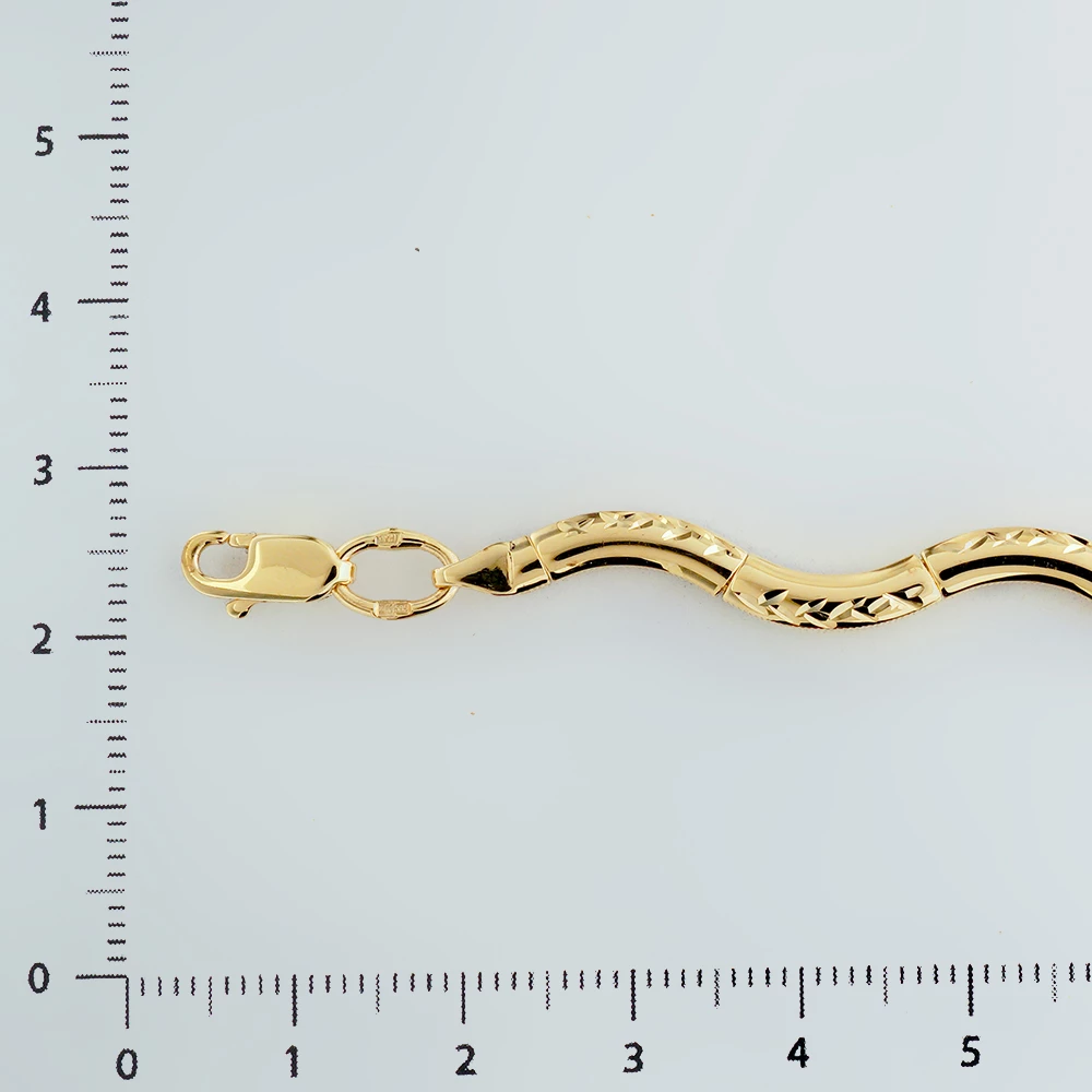 Браслет из желтого золота 585 пробы