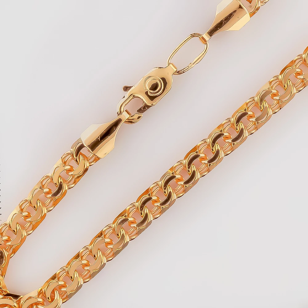 Браслет из красного золота 585 пробы