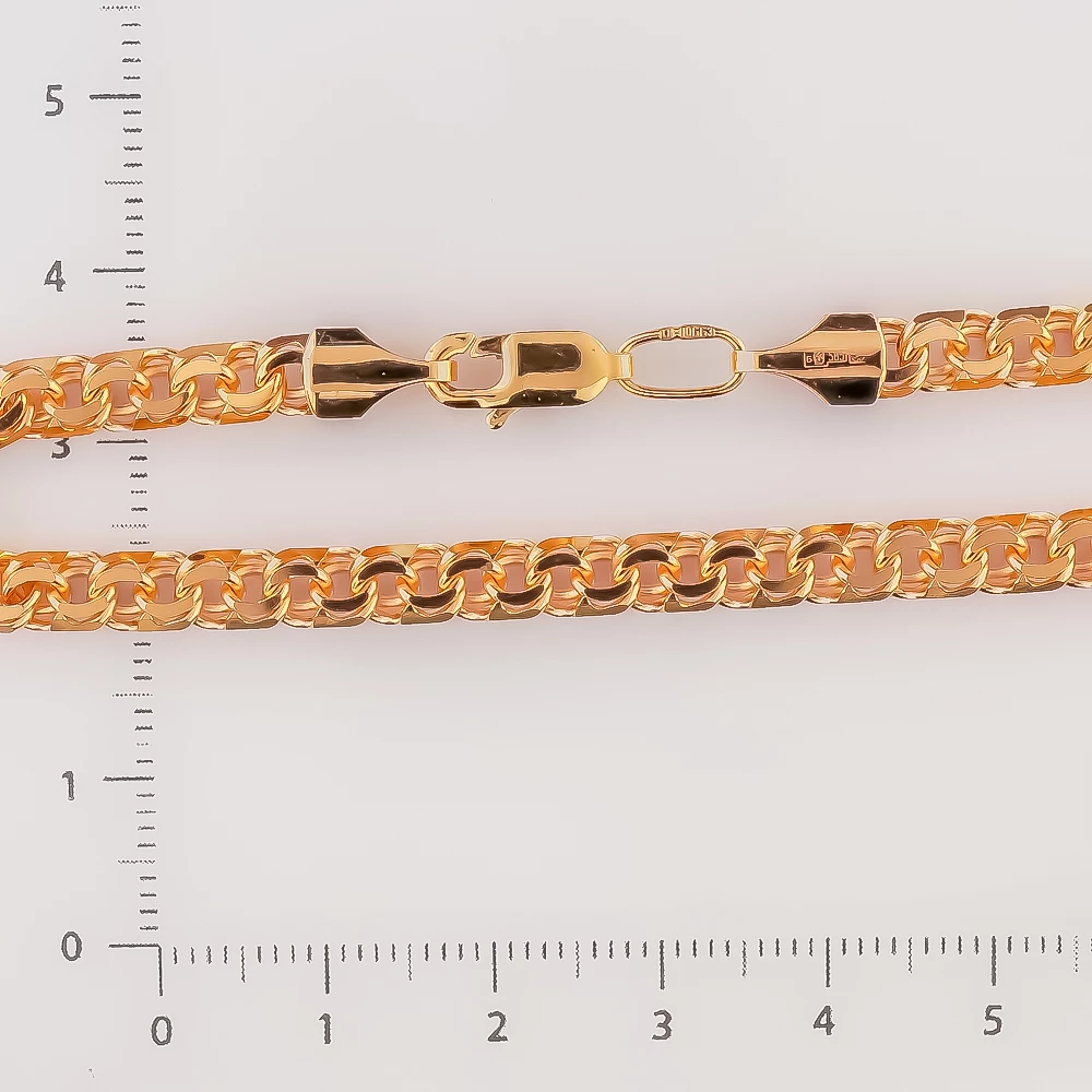 Браслет из красного золота 585 пробы