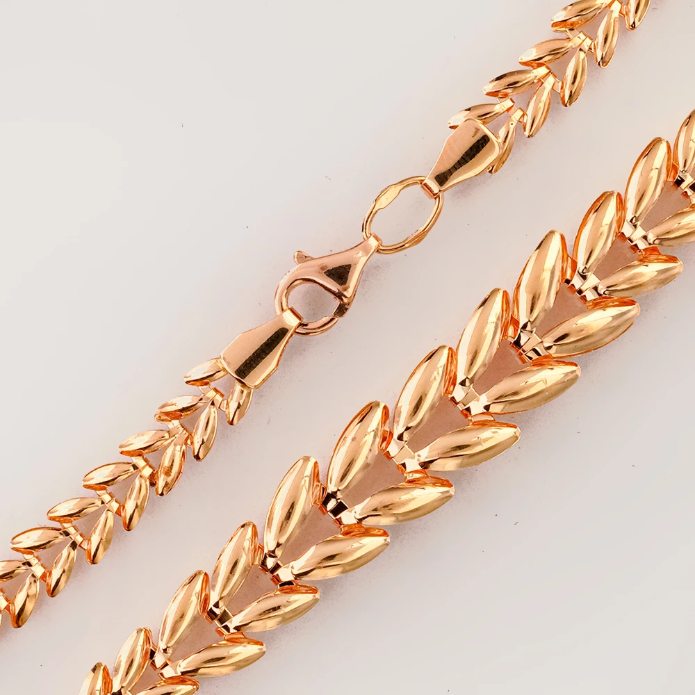 Браслет из красного золота 585 пробы