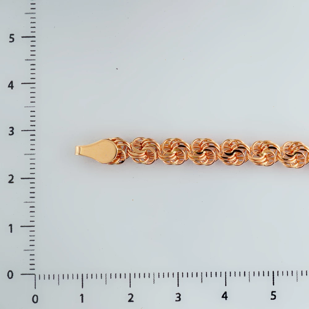 Браслет из красного золота 585 пробы