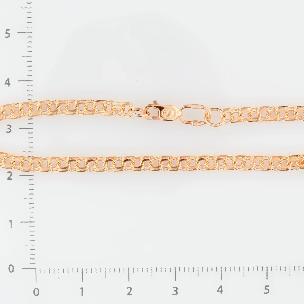 Браслет из красного золота 585 пробы