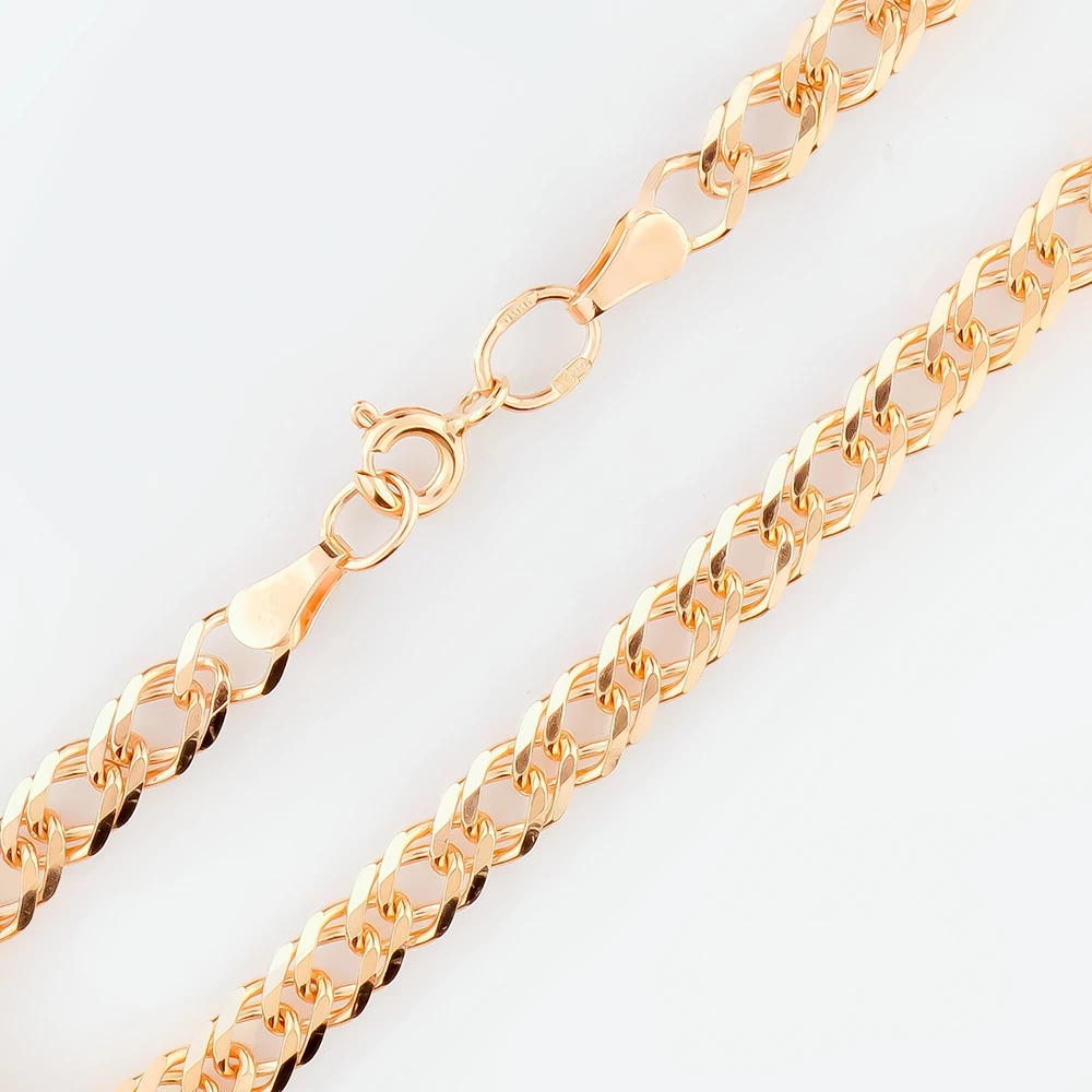 Браслет из красного золота 585 пробы