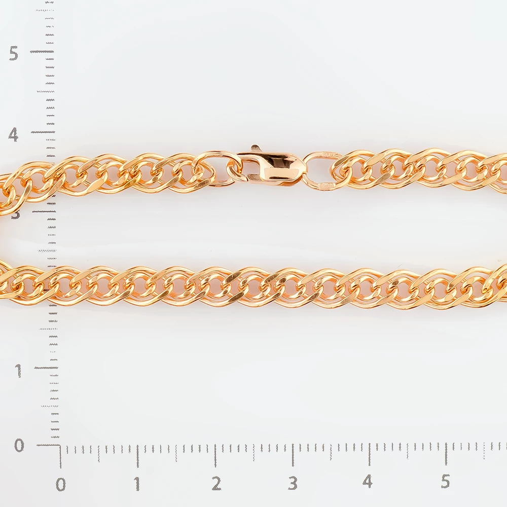 Браслет из красного золота 585 пробы