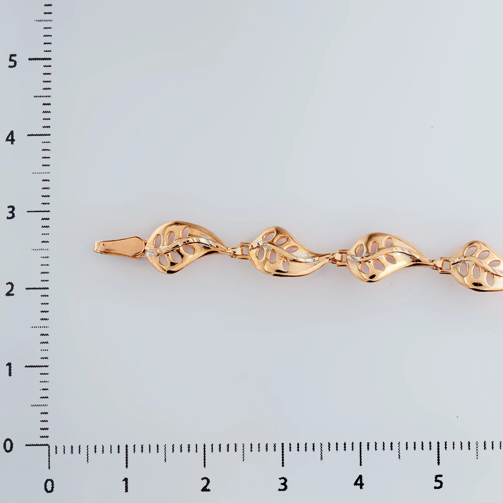 Браслет из красного золота 585 пробы