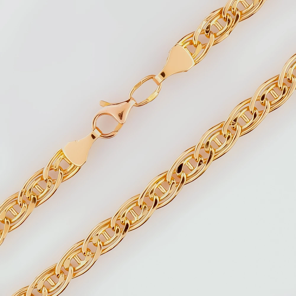 Браслет из красного золота 585 пробы